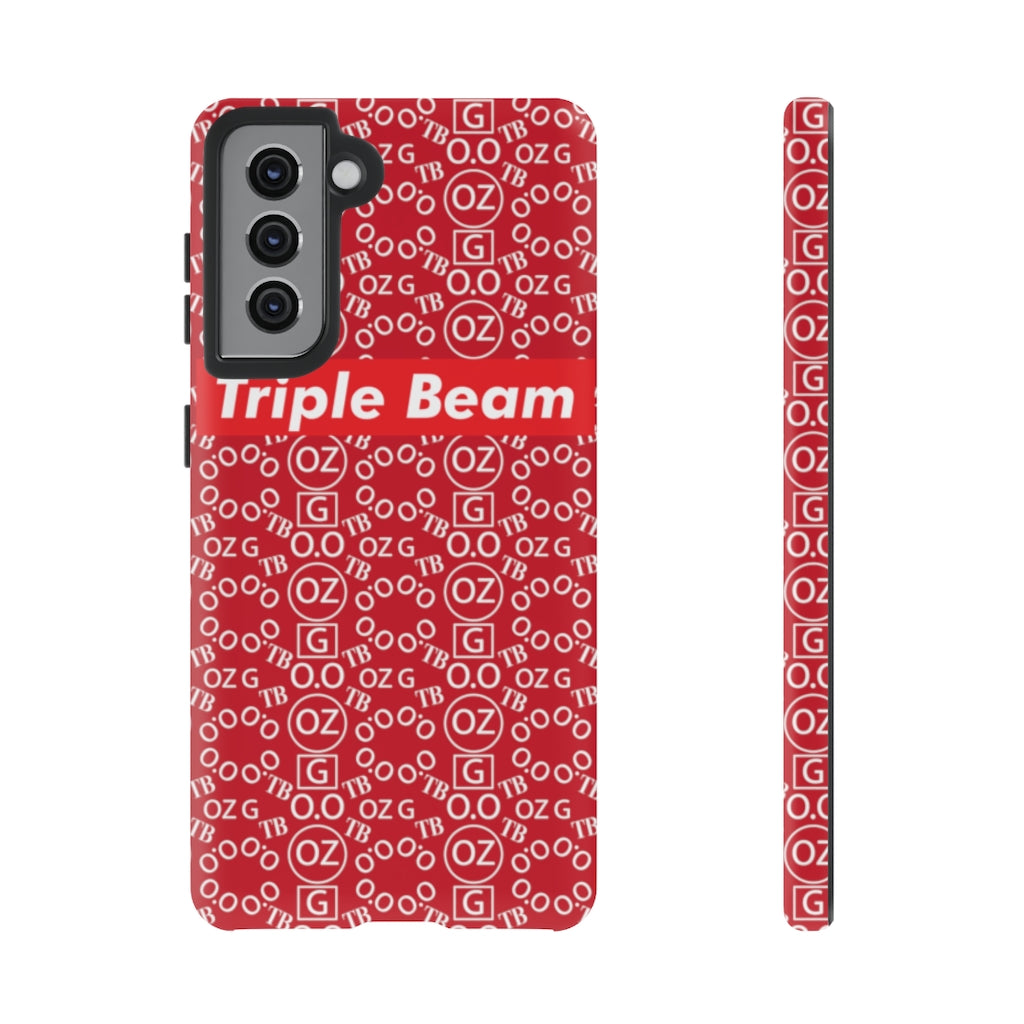 Dark Red Triple Beam Tough Cases