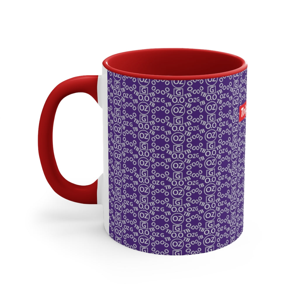 Purple Triple Beam Accent Mug