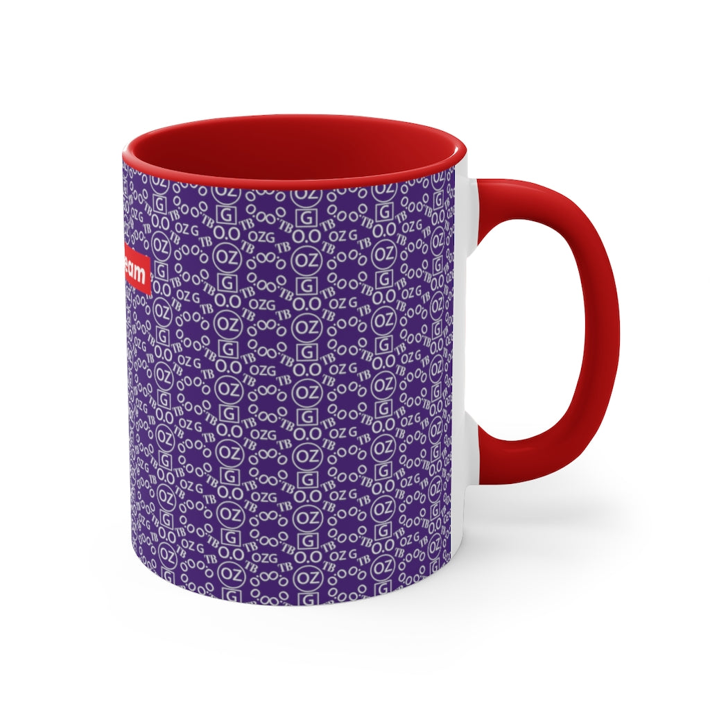 Purple Triple Beam Accent Mug