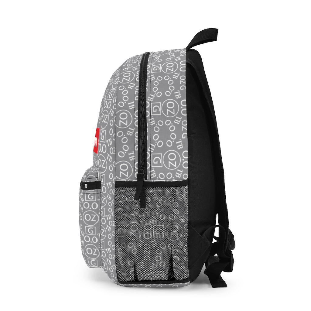 Grey Triple Beam Backpack