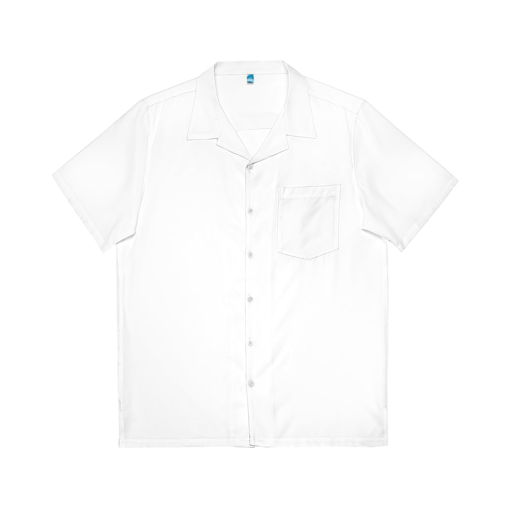 White Triple Beam Men's Hawaiian Shirt