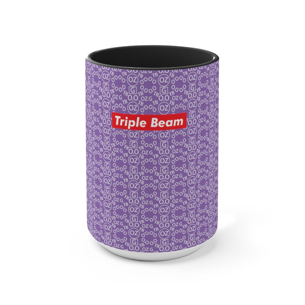 Light Purple Triple Beam Accent Mug