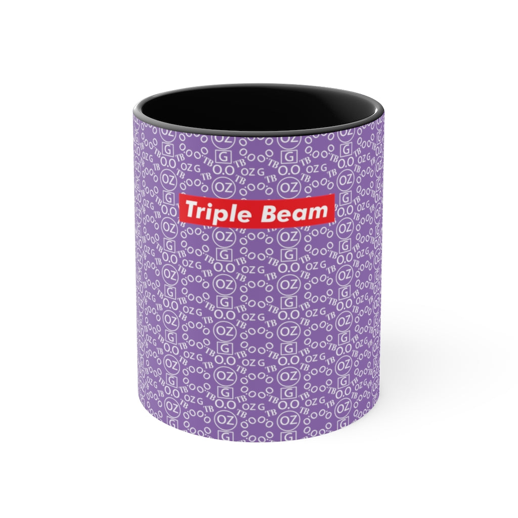 Light Purple Triple Beam Accent Mug