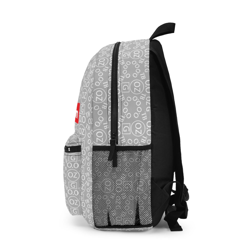 Light Grey Triple Beam Backpack