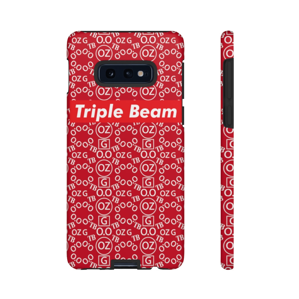 Dark Red Triple Beam Tough Cases