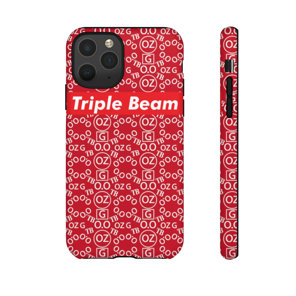 Dark Red Triple Beam Tough Cases