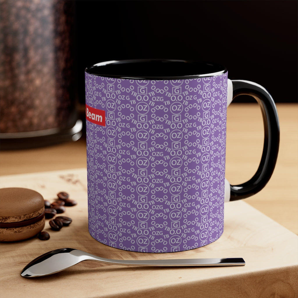 Light Purple Triple Beam Accent Mug