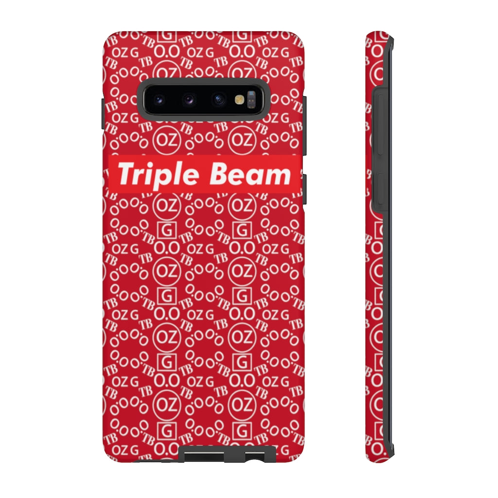 Dark Red Triple Beam Tough Cases