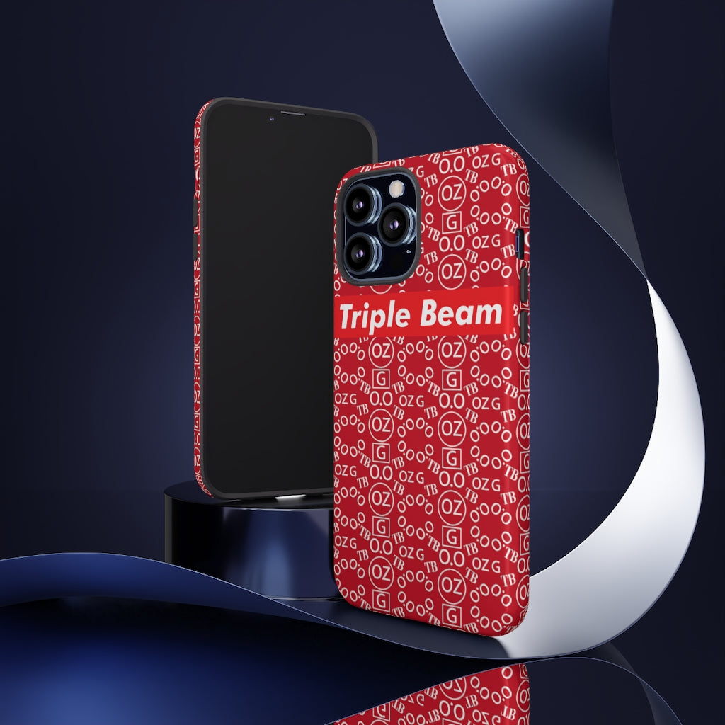 Dark Red Triple Beam Tough Cases