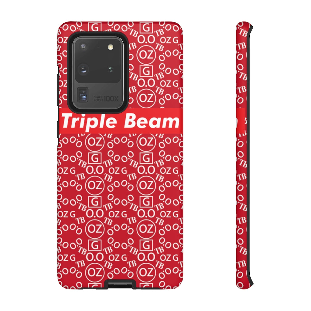 Dark Red Triple Beam Tough Cases