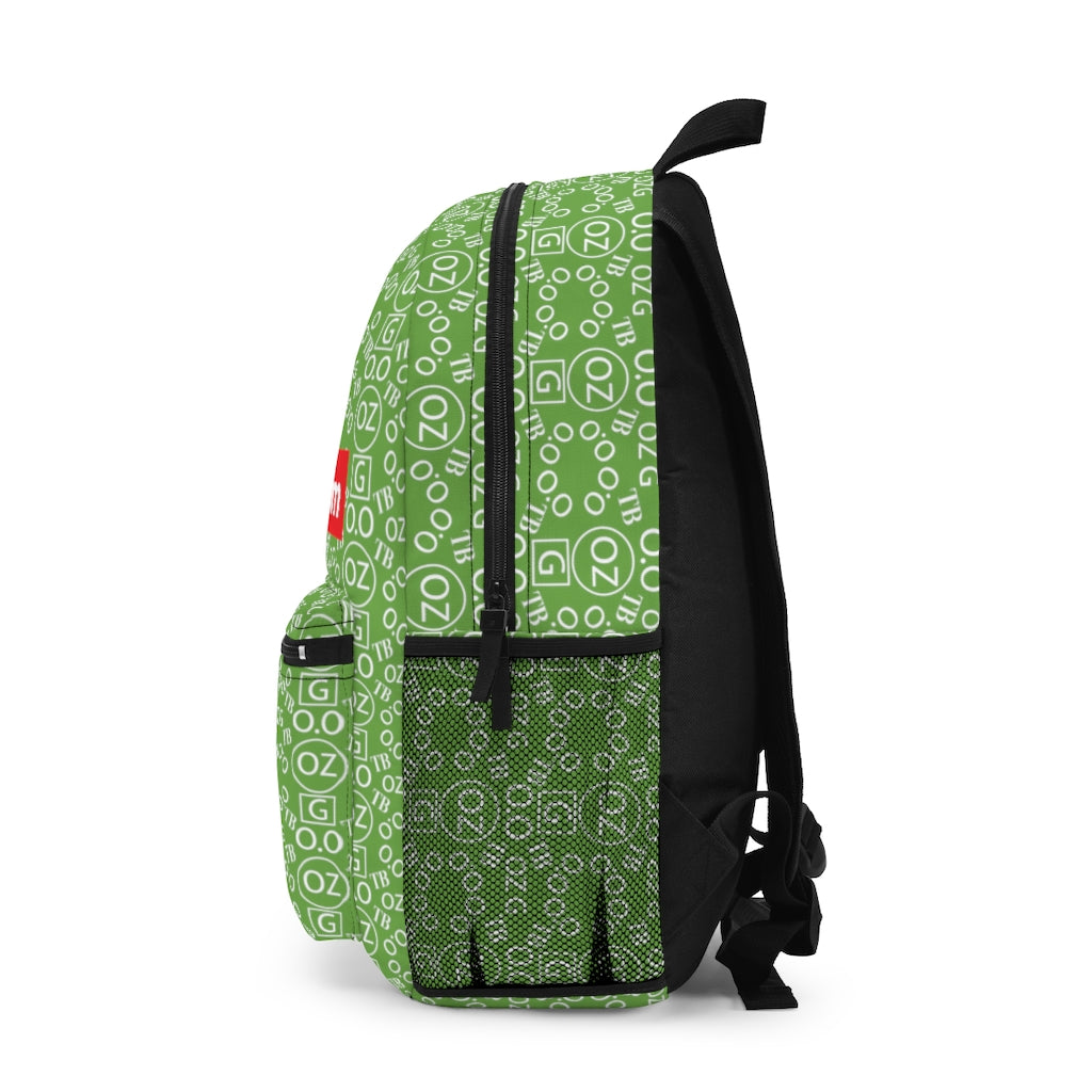 Green Triple Beam Backpack