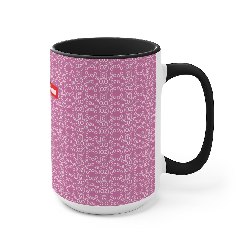 Light Pink Triple Beam Accent Mug