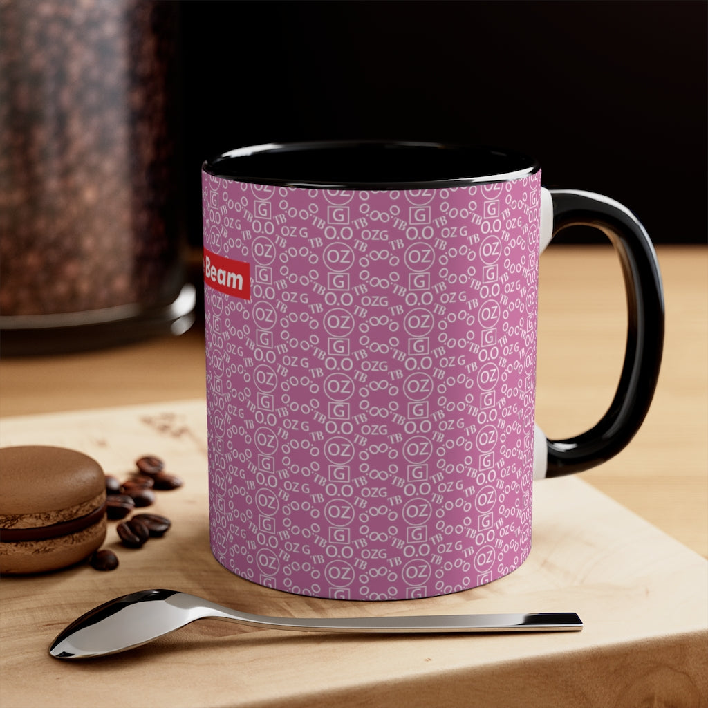 Light Pink Triple Beam Accent Mug