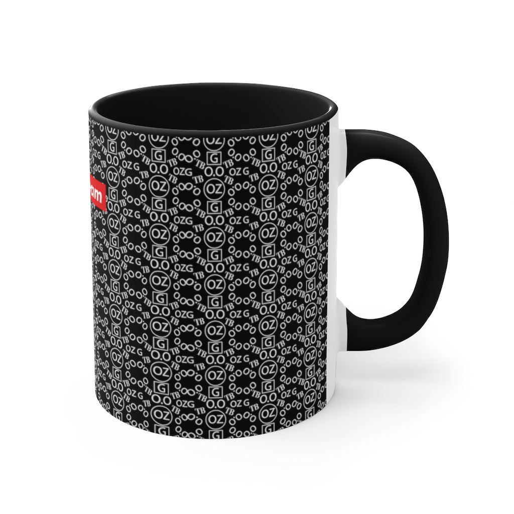 Black Triple Beam Accent Mug