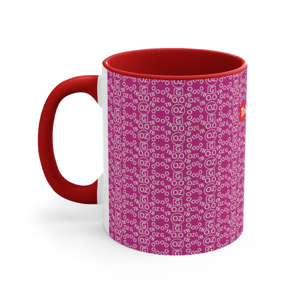 Pink Triple Beam Accent Mug