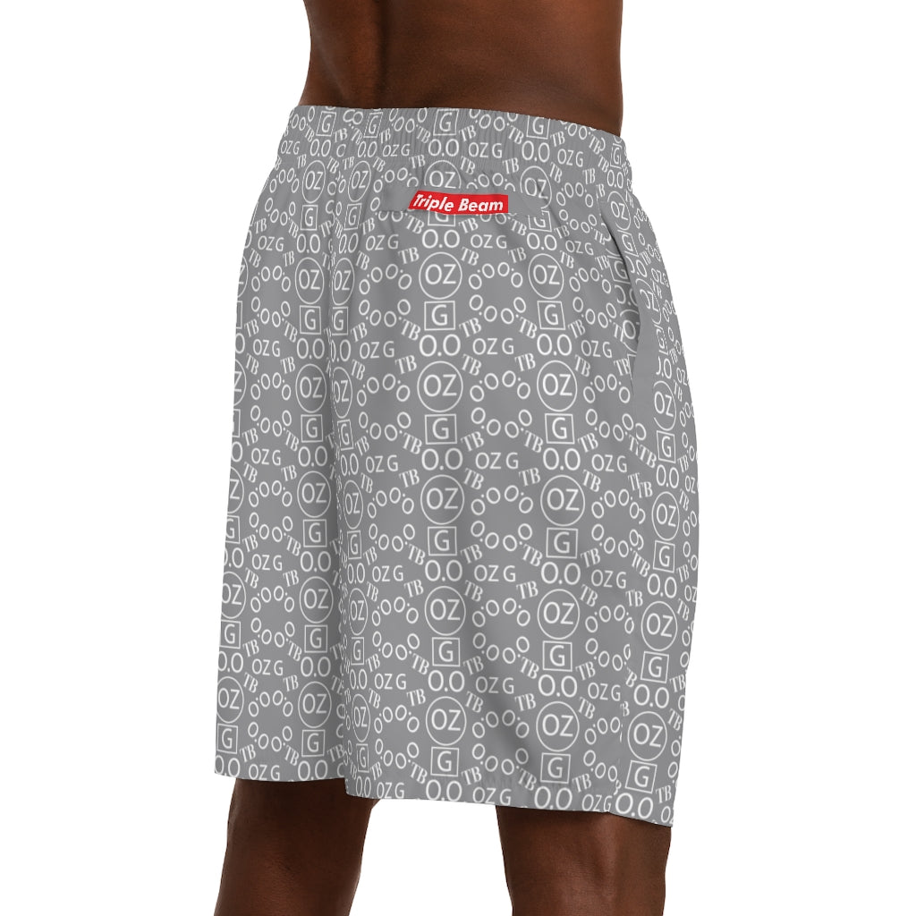 Grey Triple Beam Men's Jogger Shorts