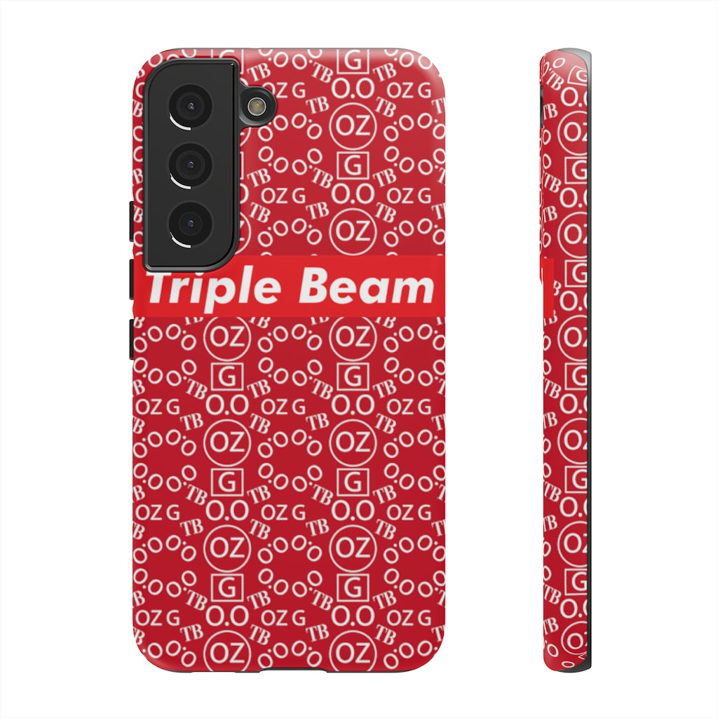 Dark Red Triple Beam Tough Cases