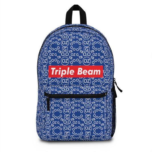 Dark Blue Triple Beam Backpack