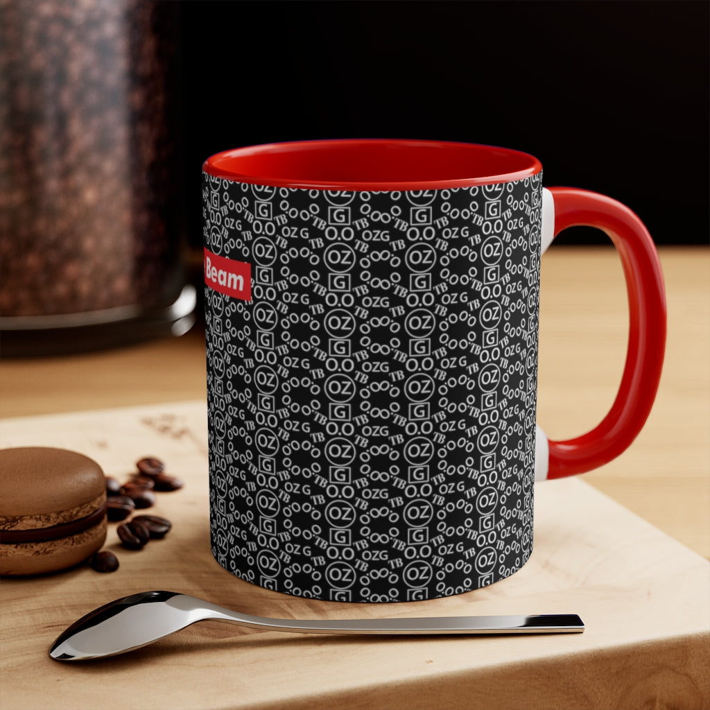 Black Triple Beam Accent Mug