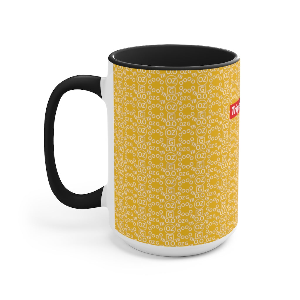 Yellow Triple Beam Accent Mug