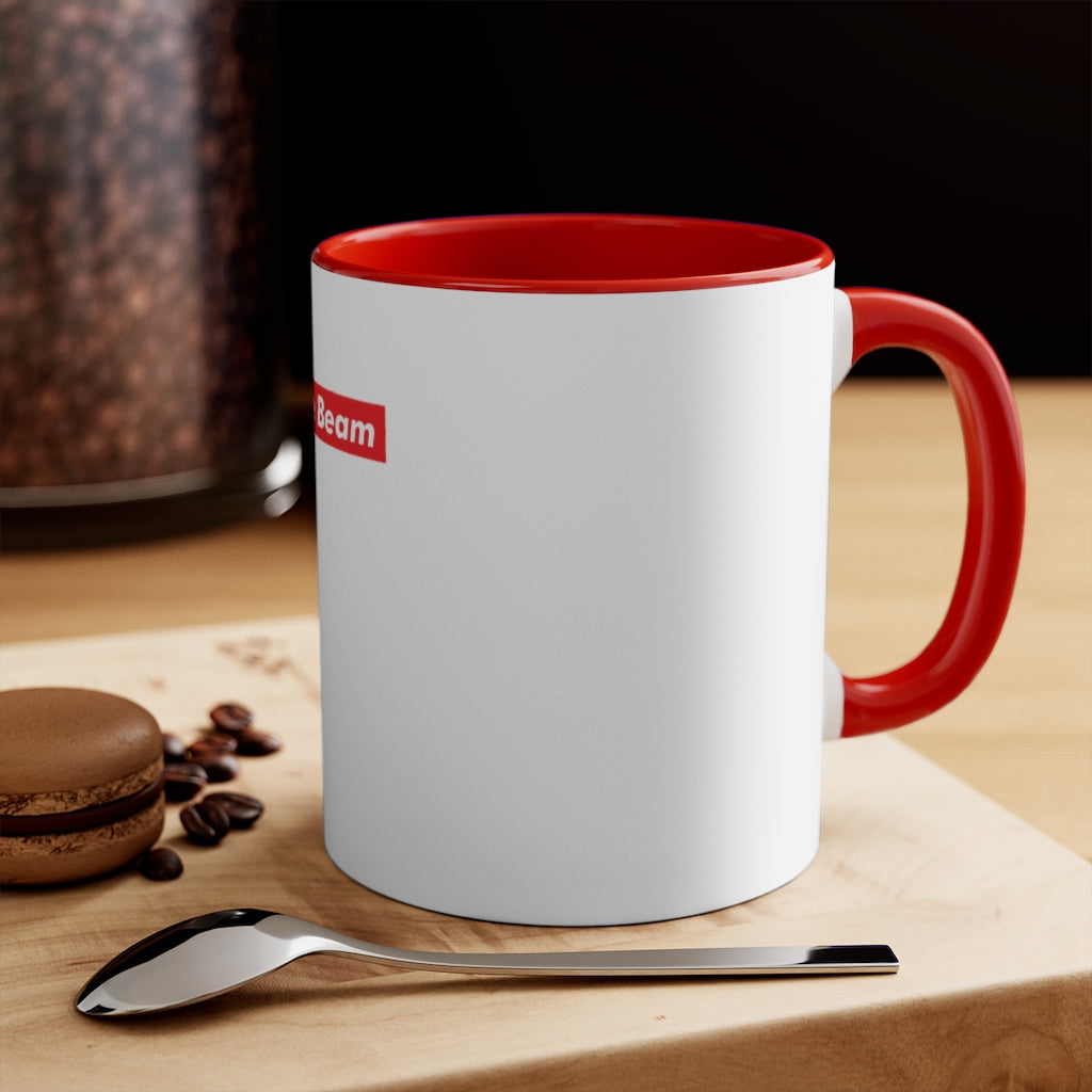 White Triple Beam Accent Mug