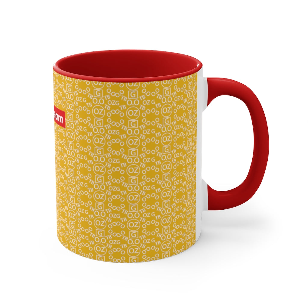 Yellow Triple Beam Accent Mug