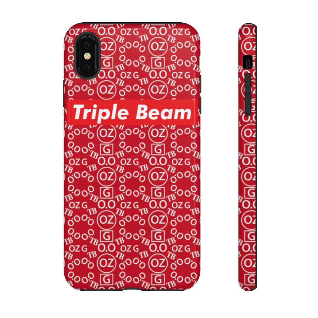 Dark Red Triple Beam Tough Cases