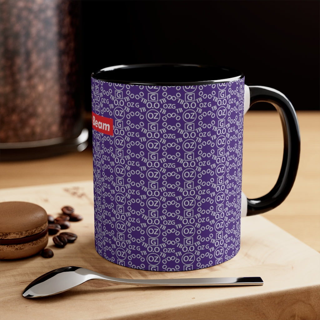 Purple Triple Beam Accent Mug