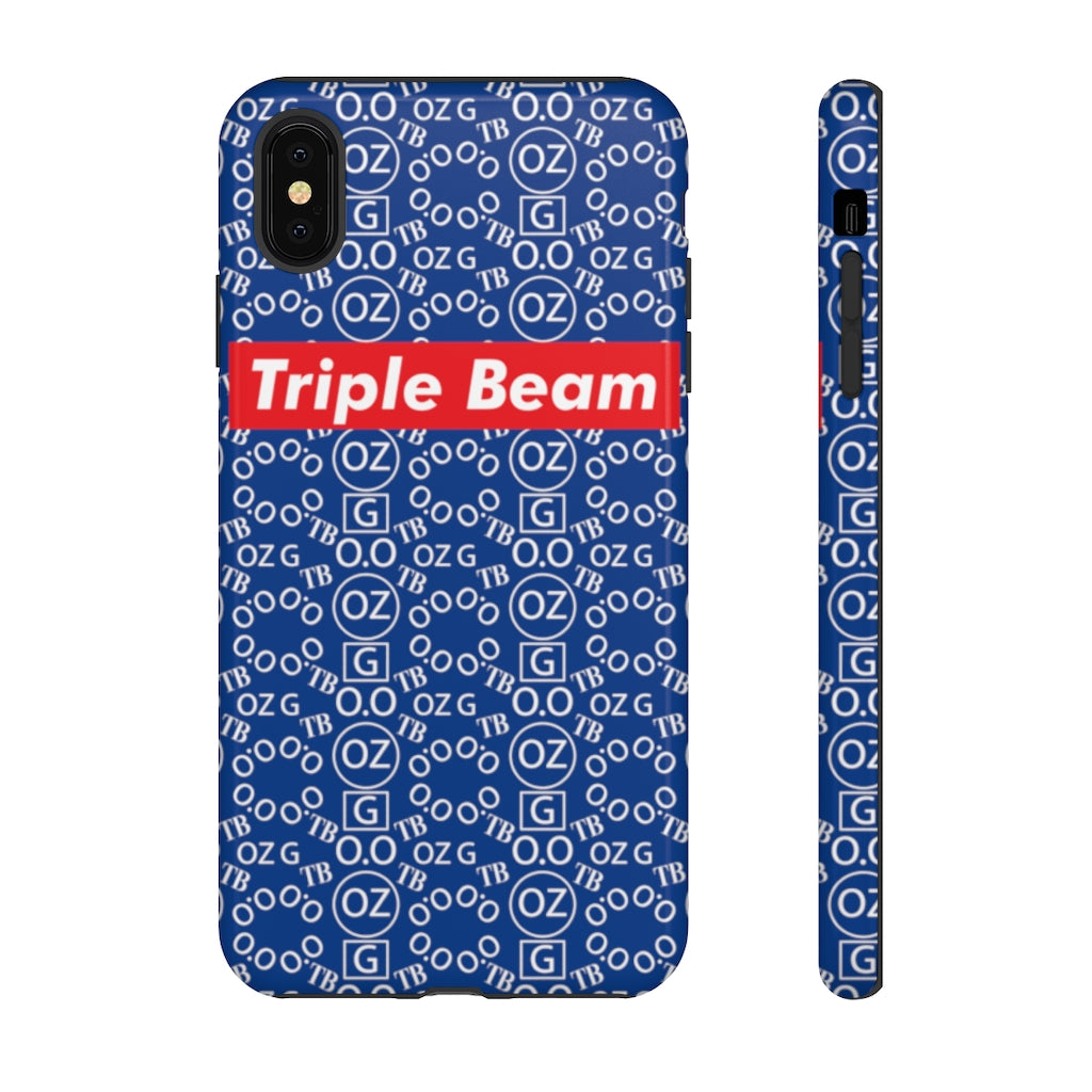 Dark Blue Triple Beam Tough Cases