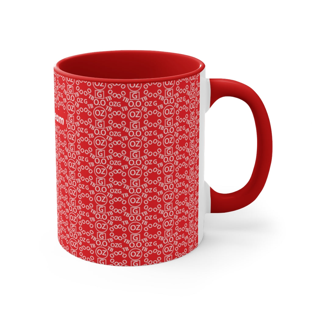 Red Triple Beam Accent Mug