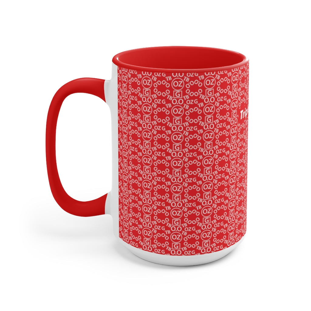 Red Triple Beam Accent Mug