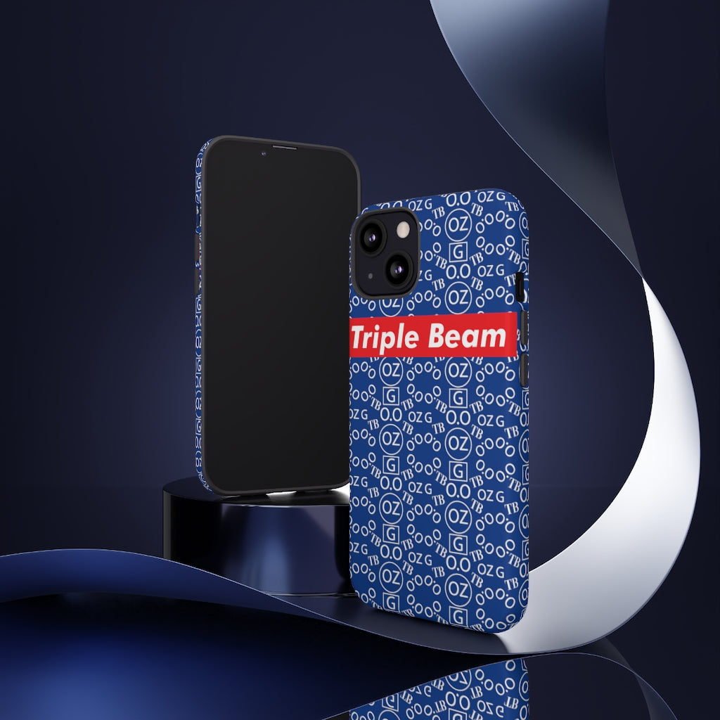 Dark Blue Triple Beam Tough Cases