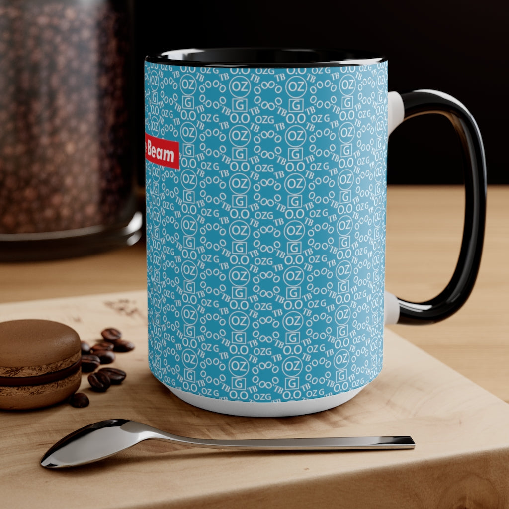 Turquoise Triple Beam Accent Mug