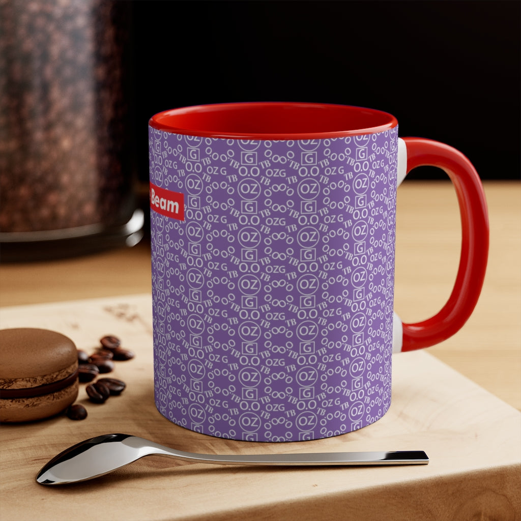 Light Purple Triple Beam Accent Mug