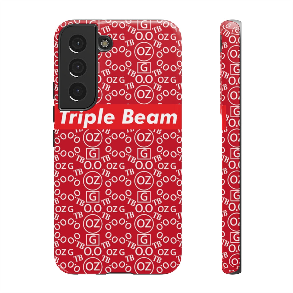 Dark Red Triple Beam Tough Cases