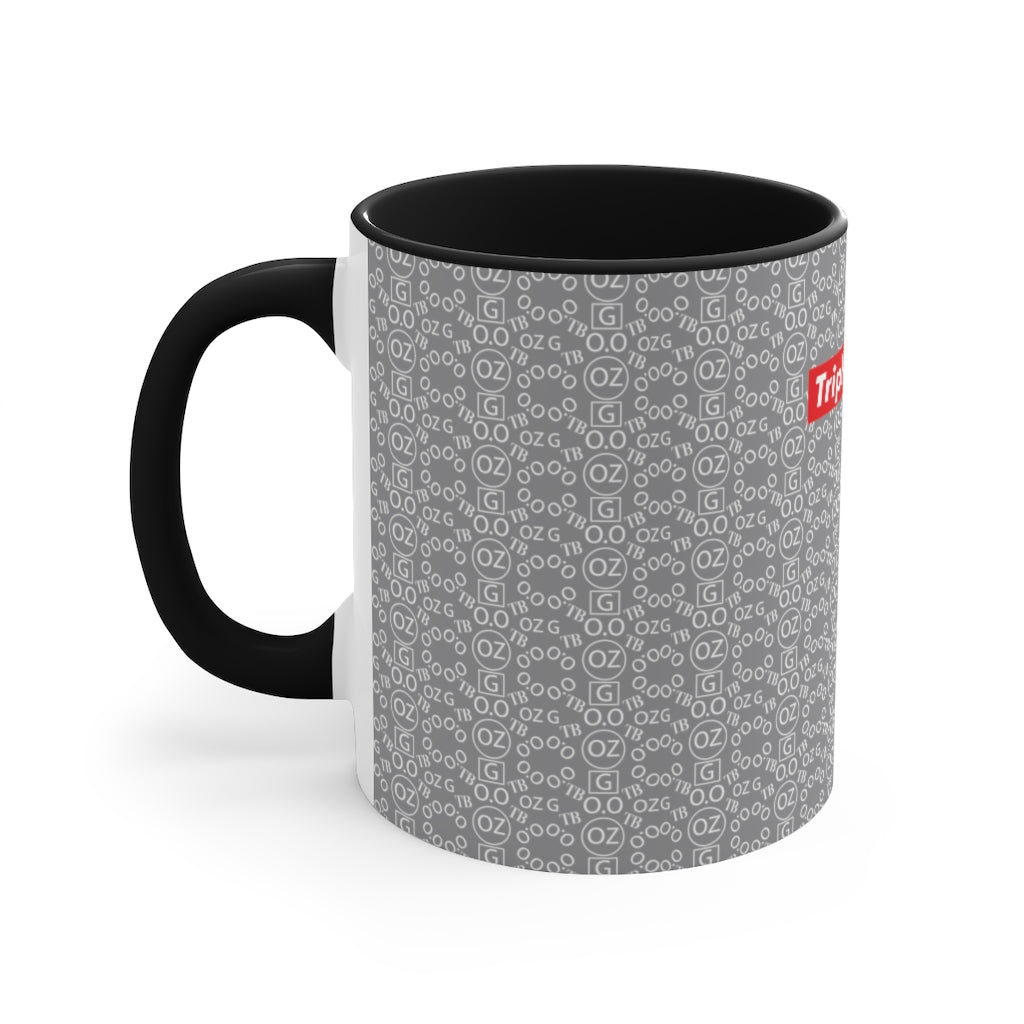 Grey Triple Beam Accent Mug