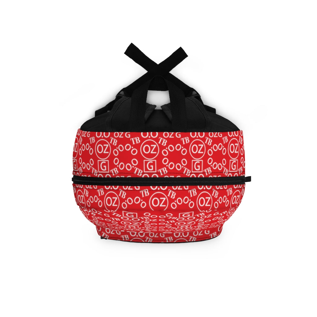 Red Triple Beam Backpack