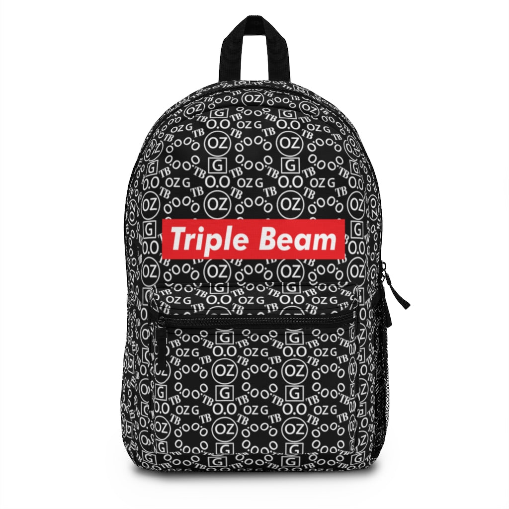 Black Triple Beam Backpack