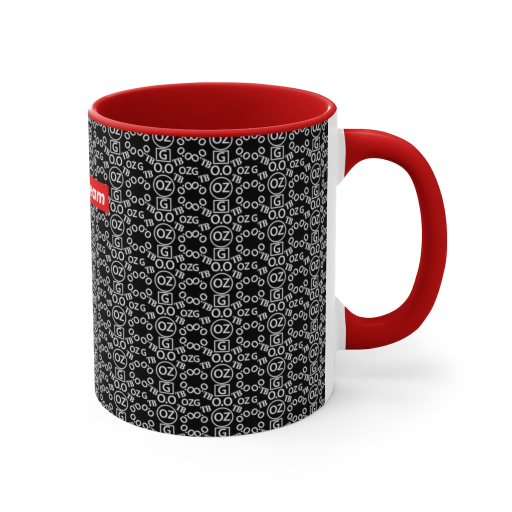 Black Triple Beam Accent Mug