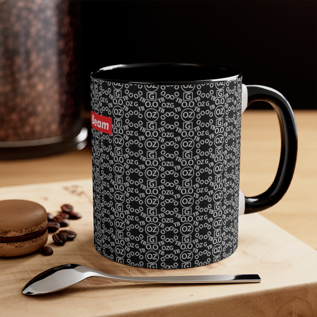 Black Triple Beam Accent Mug