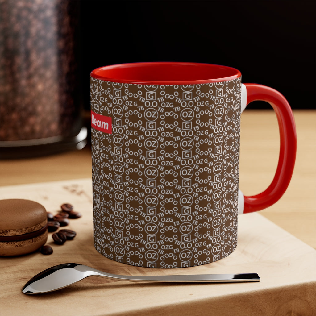 Brown Triple Beam Accent Mug