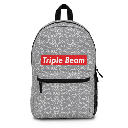 Grey Triple Beam Backpack