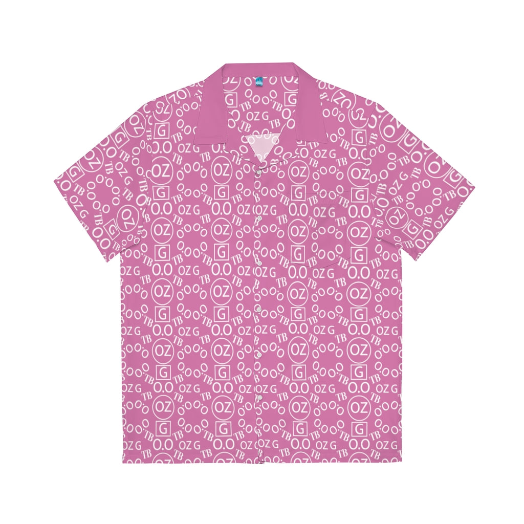 Light Pink Triple Beam Men's Hawaiian Shirt