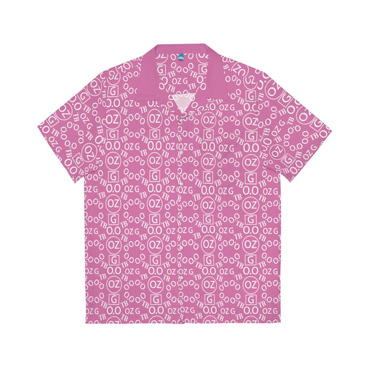 Light Pink Triple Beam Men's Hawaiian Shirt