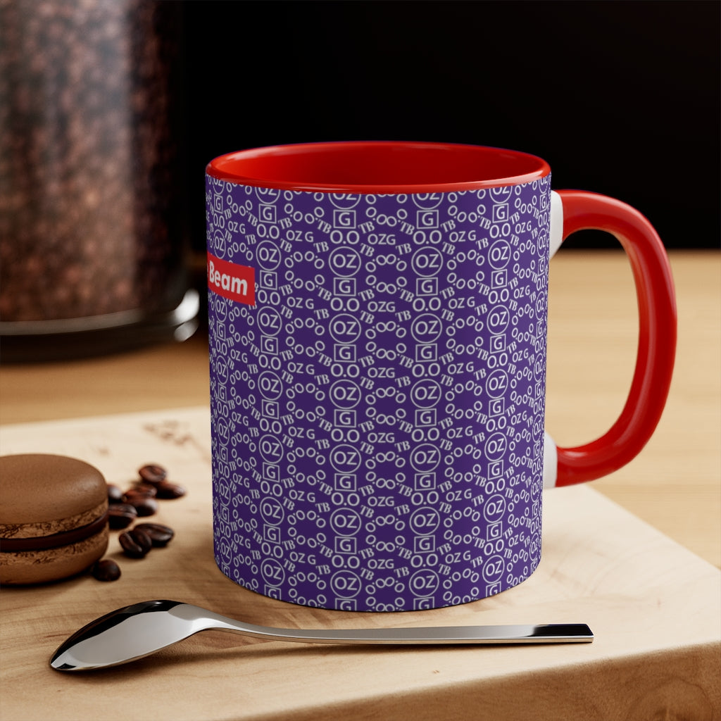 Purple Triple Beam Accent Mug