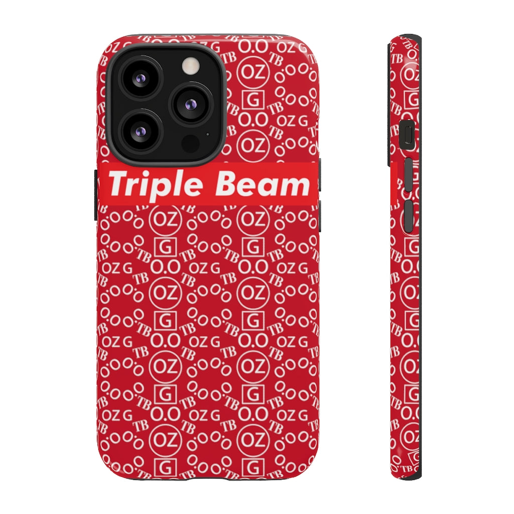 Dark Red Triple Beam Tough Cases