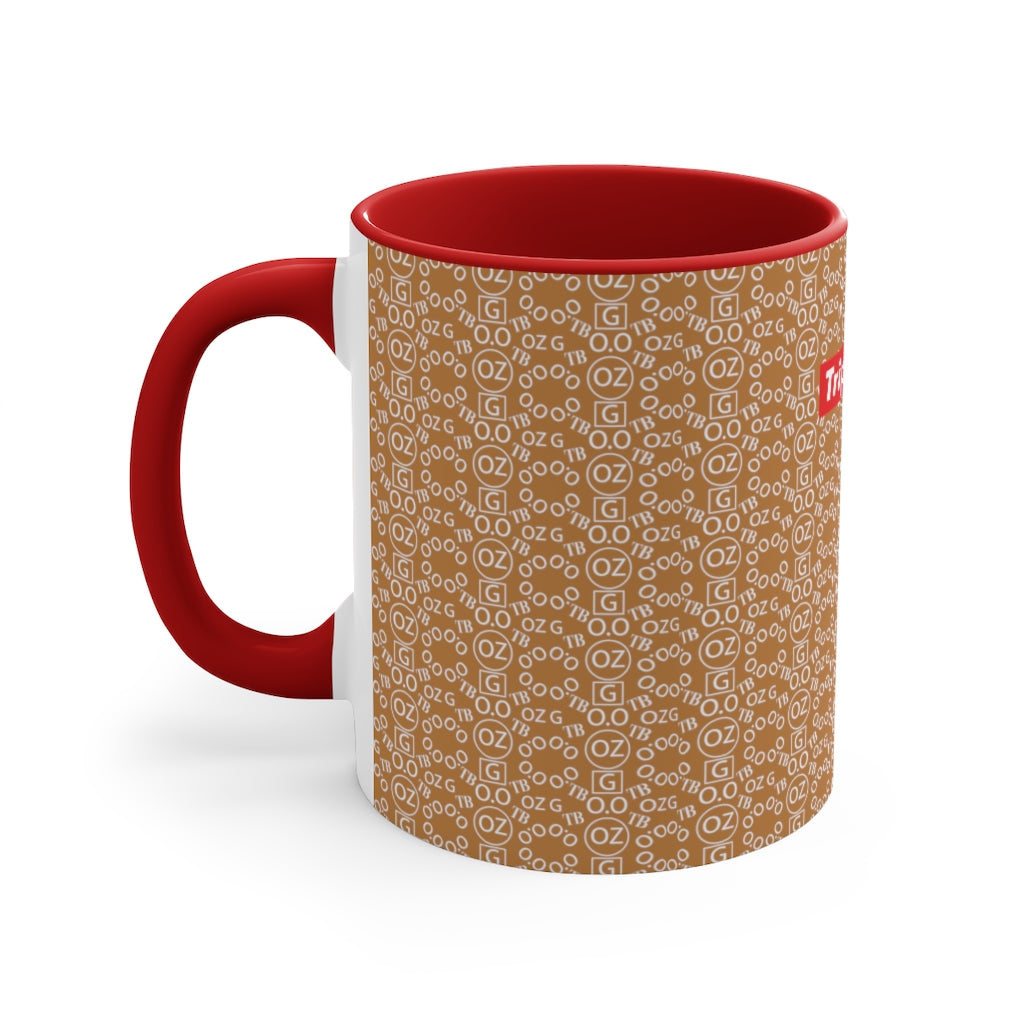 Light Brown Triple Beam Accent Mug