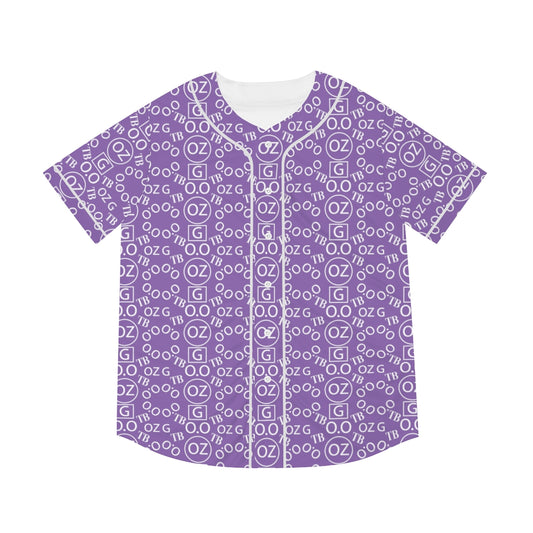 Light Purple Triple Beam Men's Baseball Jersey