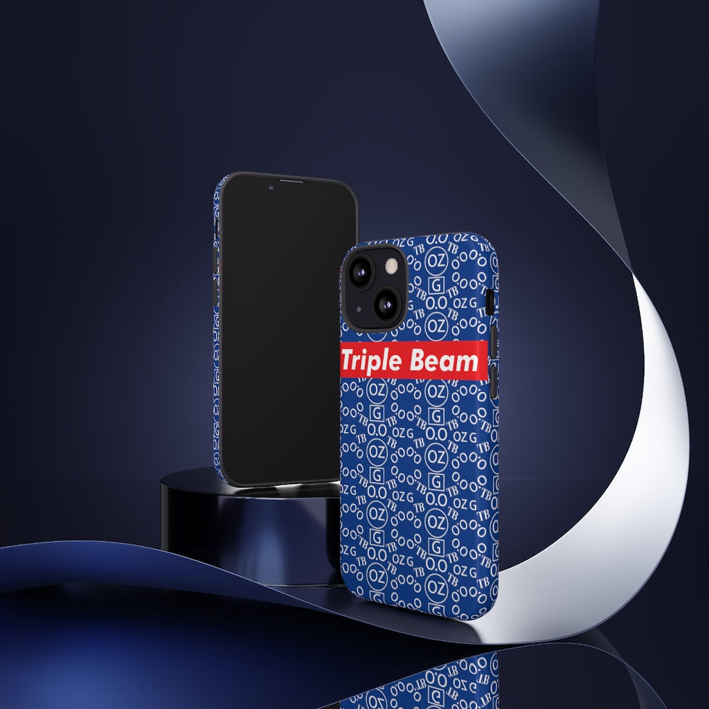 Dark Blue Triple Beam Tough Cases