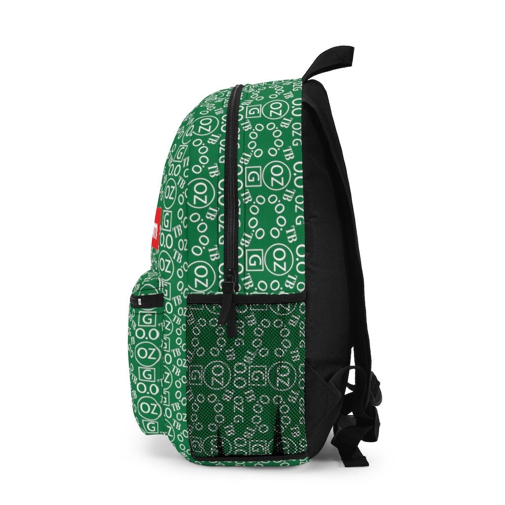 Dark Green Triple Beam Backpack